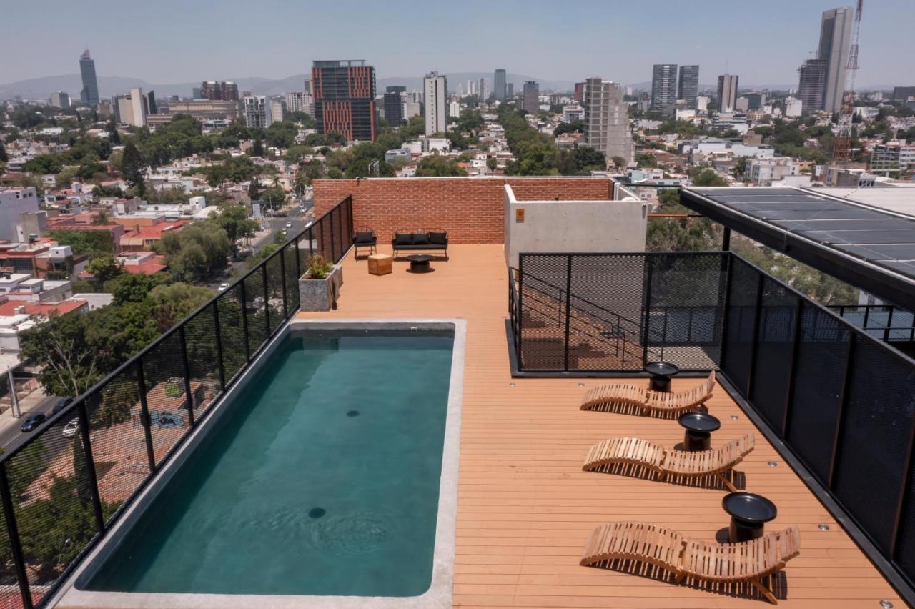 Retroclub Flat Witgdl Aparthotel Guadalajara Exteriör bild