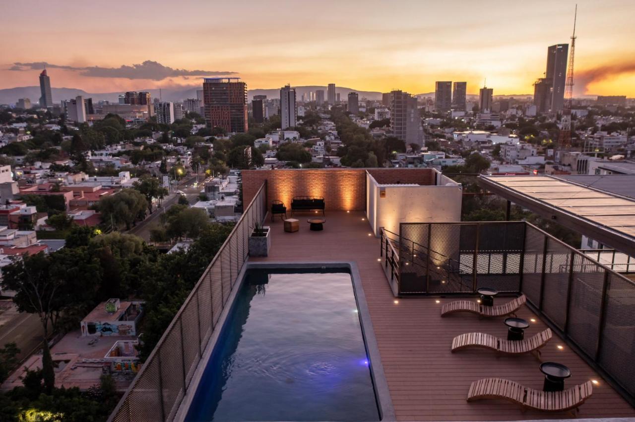 Retroclub Flat Witgdl Aparthotel Guadalajara Exteriör bild